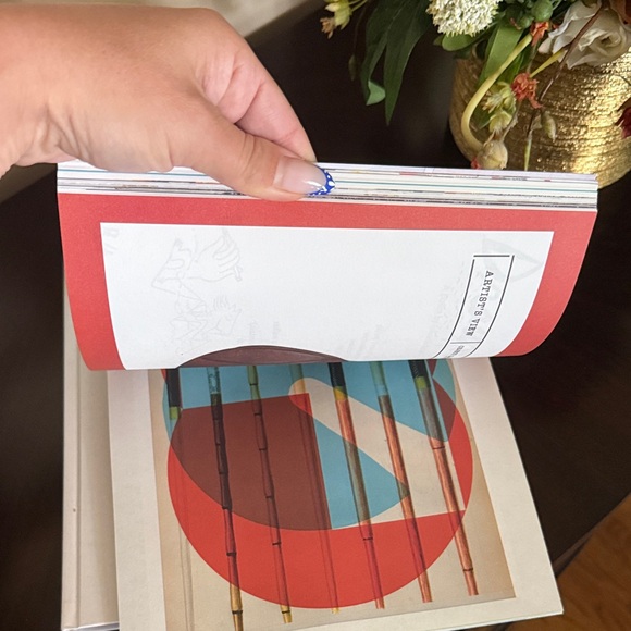 Hermes Vibrant Art Coffee Table Book in Orange and Blue - Picture 9 of 17